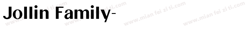 Jollin Family字体转换